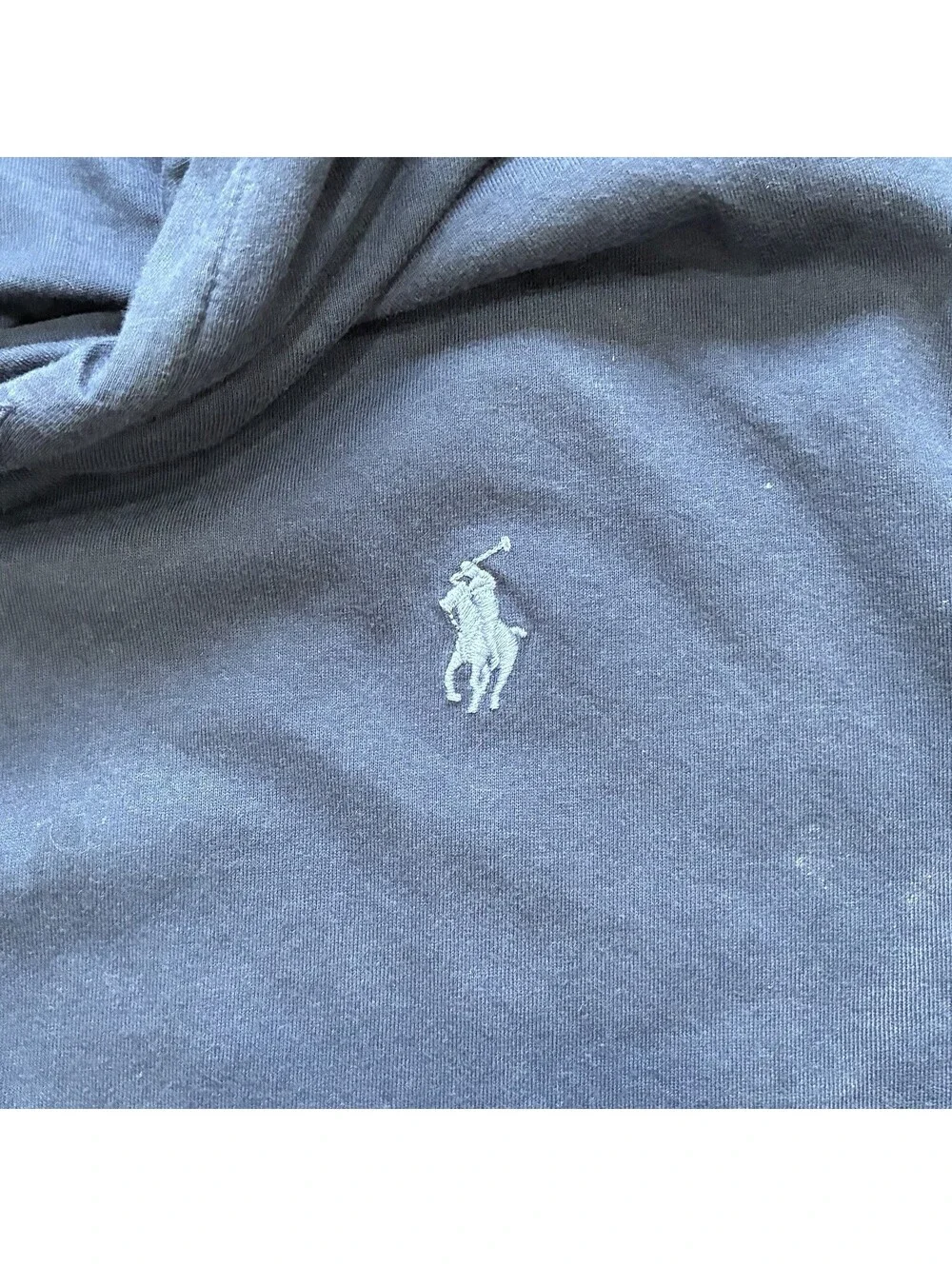 Polo Ralph Lauren Lightweight Hooded Long Sleeve Shirt Blue Men’s Medium Pony